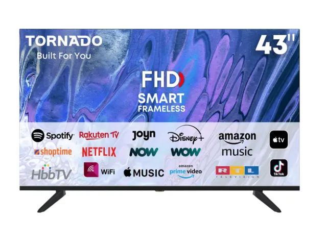 43ES4301X Tornado 43'' (109,2cm) Full HD Smart TV Wifi Zwart