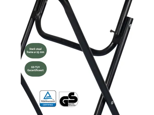 Statafel Inklapbaar BT100 Zwart 80cm