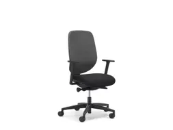 Giroflex Bureaustoel 353 met automatic-move mechanisme Zwart grijs