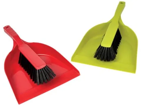 Stofblik met handveger PVC assorti kleuren