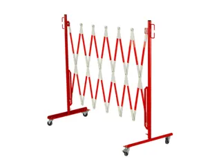 schaarhek,paal HxØ 1000x27mm,HxBxD 1000x0-3600x500mm,paal staal,rood - 4