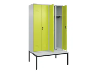 locker voor scheiding van kleding,HxBxD 2120x1200x815mm,4vak - 2