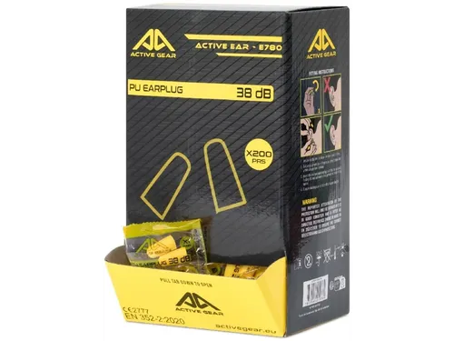 Oordoppen Active Gear 38 dB 200 paar geel
