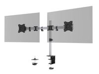 Monitorbeugel SELECT voor 2 schermen met tafelbevestiging