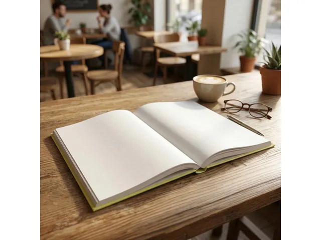 Dummyboek Kangaro A4 geel pastel hard cover 80 blad blanco 100 grams
