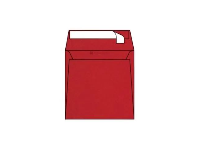 Gekleurde Envelop 120 gram 170x170mm Rood 250 Stuks