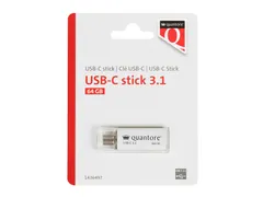 USB stick 3.1 Quantore USB-C 64GB zilver