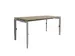 Bureau Linesto N3 hoogte instelbaar 140x80cm Blad Havana, Alu poot