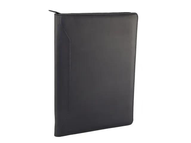 MONOLITH 2000002914 - Conferentiemap met ritssluiting, Zwart 34x25x2,5
