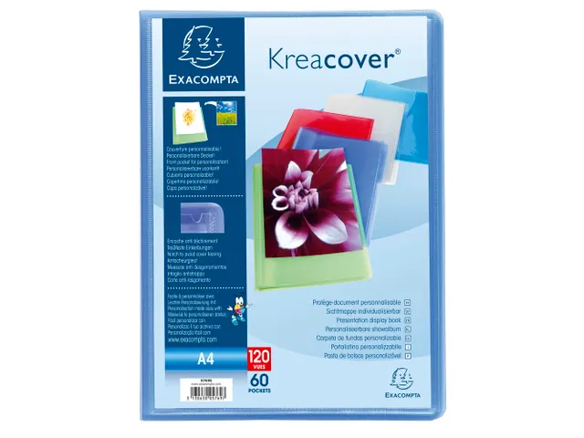 Protège-documents en polypropylène semi rigide Kreacover Chromaline