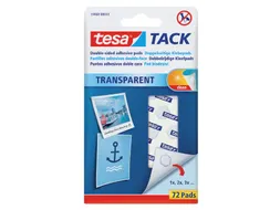 Dubbelzijdige kleefpads Tesa tack transparant 72stuks