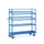 Etagewagens 4496 500 Kg 4 Etages Draadgaas Ral5007 1650x610mm