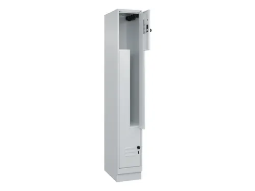 Z-garderobekast,HxBxD 1950x300x500mm,vak B 150/300mm,draaigrendel