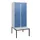 locker met bank,HxBxD 1950x800x815mm,2vak,vak B 400mm,draaigrendel