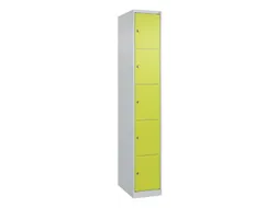 lockerkast HxBxD 1850x300x500mm 1x5vakken cil.-slot staand op vloer
