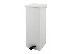 Vuurbestendige Pedaalemmer Carro-Kick 65 Liter Wit