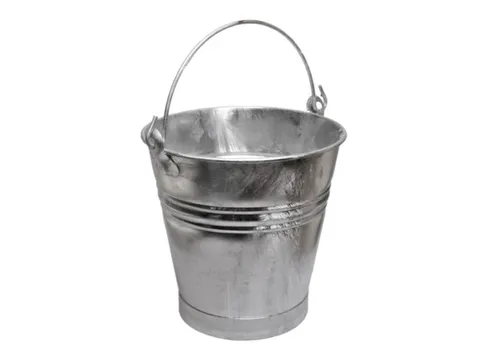 emmer,HxØ 325x295mm,11l,plaatstaal vuurverzinkt,m. voet van bandijzer