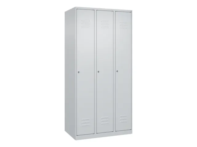 locker,HxBxD 1850x900x500mm,3vak,vak B 300mm,cil.-slot,staand op vloer