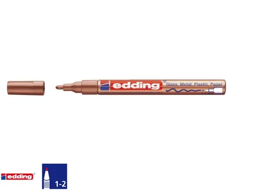 Viltstift edding 751 lakmarker rond koper 1-2mm
