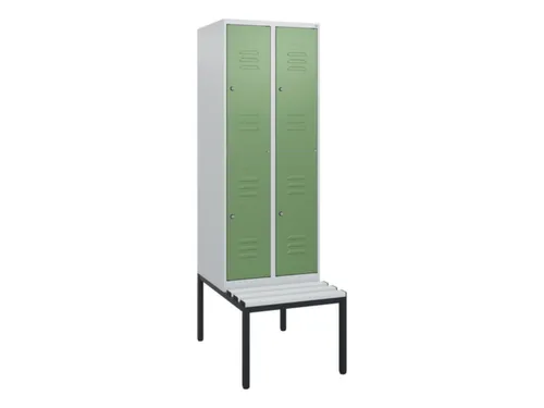 Dubbeldekse dekenkist,HxBxD 1950x600x815mm,2x2vak.,vak B 300mm