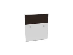 baliepaneel,v. bureau,aanbouw achter,B 1000mm,Bl-wit,BN2036-bruin