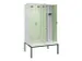 locker met bank,voor scheiding van kleding,HxBxD 2120x1200x815mm,4vak