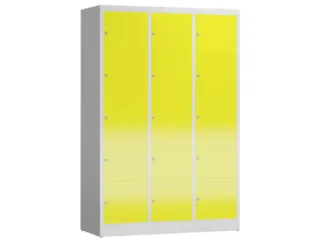 lockerkast,HxBxD 1800x1185x500mm,3x5vakken,vak B 395mm,cil.-slot - 1