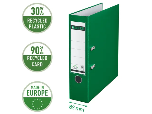Ordner Leitz 1010 A4 80mm Pp Groen