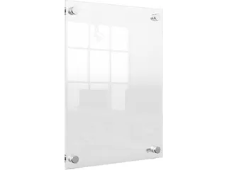 Premium Plus acryl informatiebord wandgemonteerd A4 - 4