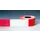 afzettape,band LxB 500mx80mm,PE,rood/wit