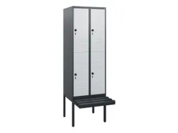 Dubbeldekse dekenkist,HxBxD 1950x600x815mm,2x2vak.,vak B 300mm