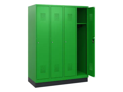 schoollocker,HxBxD 1630x1200x500mm,4vak,vak B 300mm,cil.-slot,sokkel