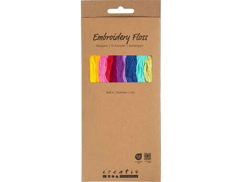 Borduurgaren Creativ Company 8mx1mm set à 10 kleuren
