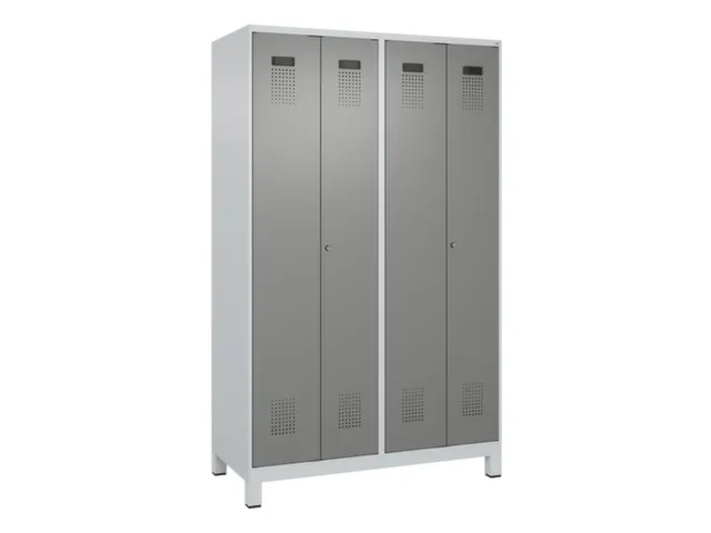 locker voor scheiding van kleding,HxBxD 1950x1200x500mm,4vak