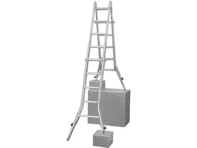multifunctionele telescoopladder,4x4,sporten,balk L 4,2m,aluminium