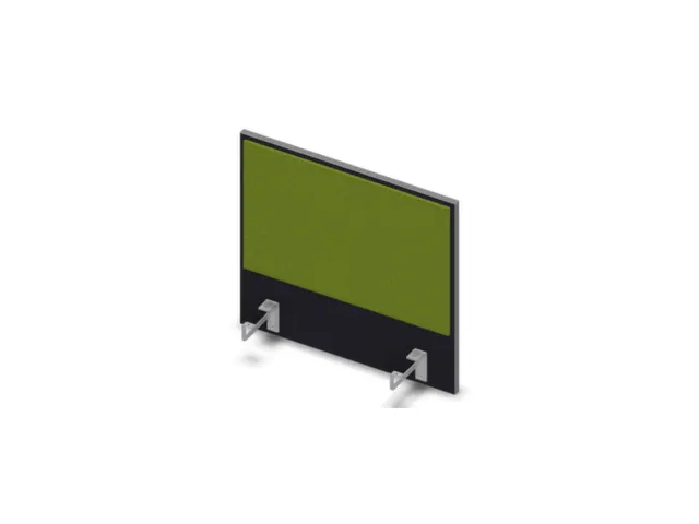 opzetpaneel bureau aanbouw zijkant CC-zwart BN7048-groen 600mm