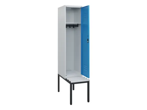 locker met bank,HxBxD 1950x400x815mm,1vak,vak B 400mm,cil.-slot