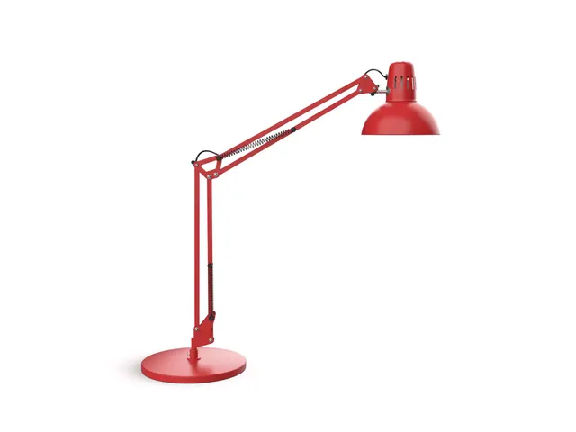 Bureaulamp LED MAULstudy voet inclusief E27 lamp Rood