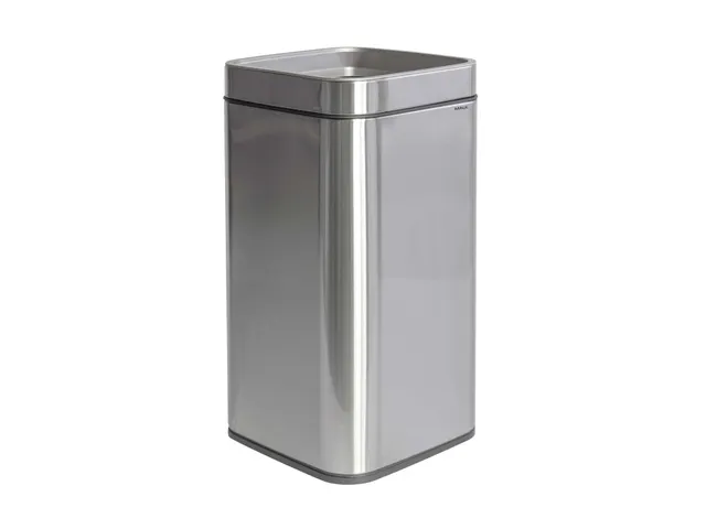 9502594 Afvalbak MAULprime 25L edelstaal 25.1x25.1x49.2cm zilver