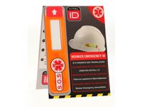 Vital ID WSID02G tag voor op een veiligheidshelm Oranje