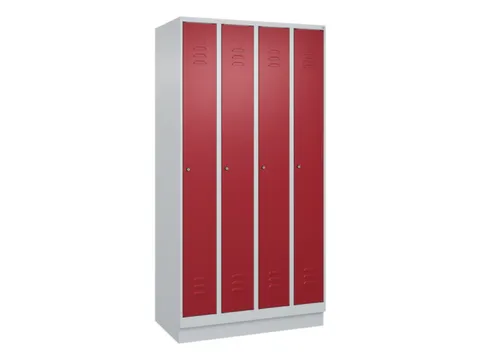 locker,HxBxD 1950x1000x500mm,4vak,vak B 250mm,cil.-slot,sokkel