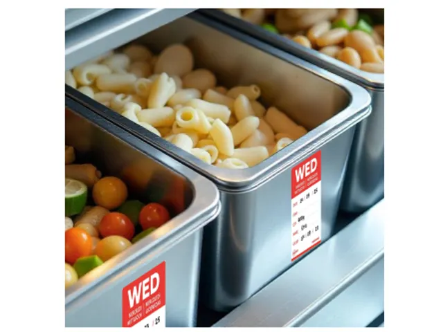 Etiket Avery HACCP woensdag rood 25x25mm 1000 stuks