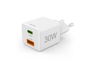 Oplader Hama USB-C/USB-A Mini PD 30W wit - 13