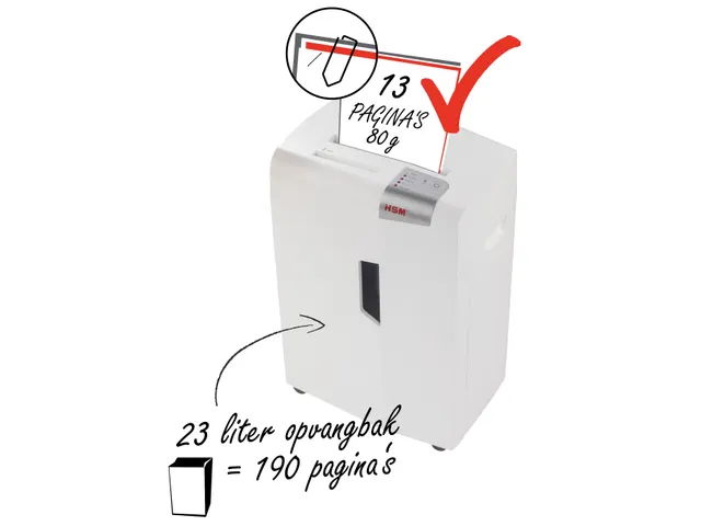 Papiervernietiger Hsm Shredstar X13 Snippers 4x37mm P-4