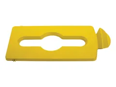 Deksel Rubbermaid Slim Jim Recyclestation inwerpopening voor gemengde