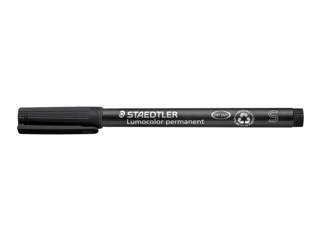 Viltstift Staedtler OHP Lumocolor 313 Zwart Super fijn 0.4mm