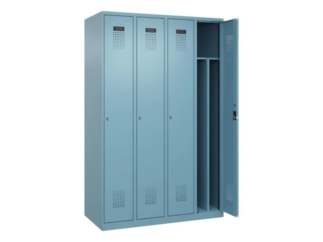 locker voor scheiding van kleding,HxBxD 1850x1200x500mm,4vak