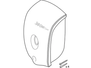 Diversey Soft Care zeepdispenser 800ml kunststof wit - 2