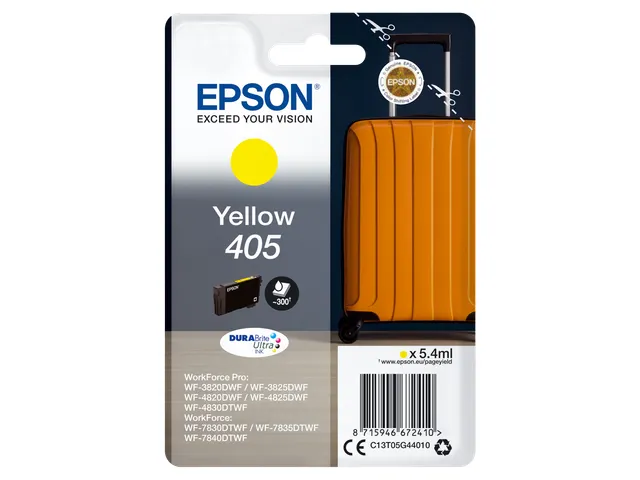 Singlepack Yellow 405 DURABrite Ultra Ink