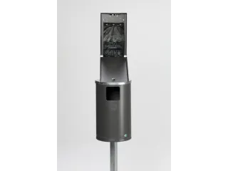 hondentoilet,v. buiten,afvalbak 30l,v. 200zakjes,HxBxD 2000x350x480mm - 4